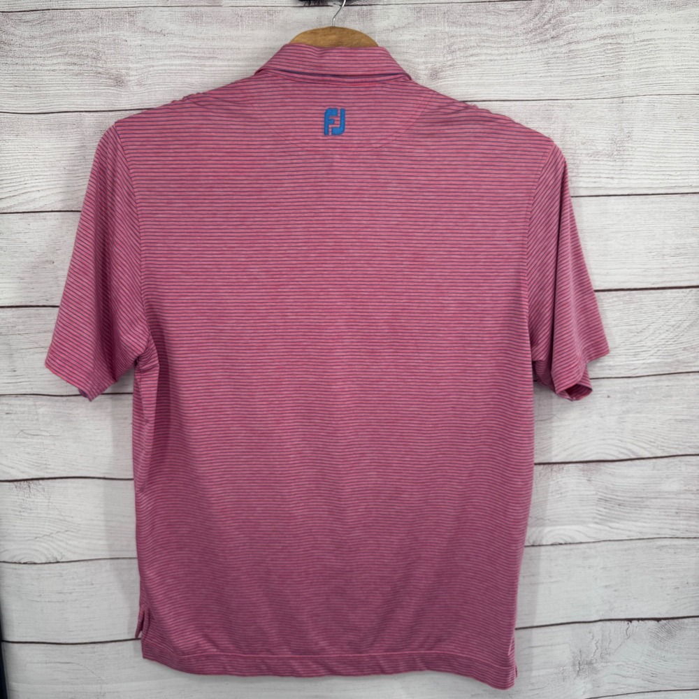 FootJoy Golf Polo Shirt XL Striped Performance Stretch Athletic - Picture 7 of 9